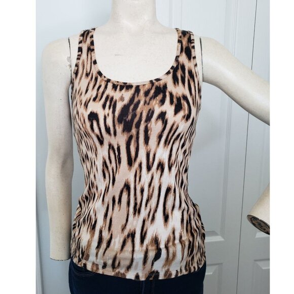 Dynamite Animal Print Racerback Tank top XXS EUC - Picture 4 of 8